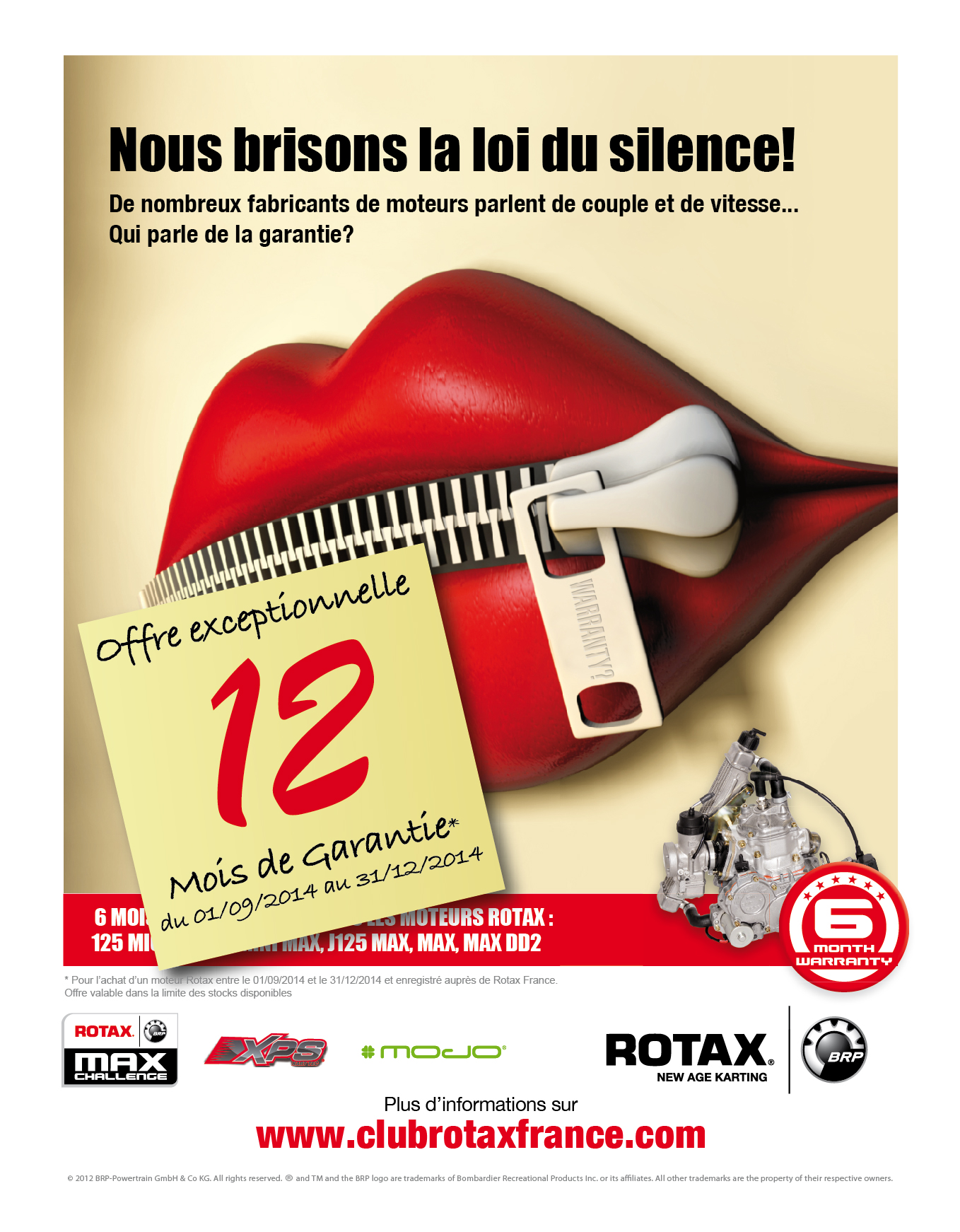 ROTAX : Extension de garantie  12 mois